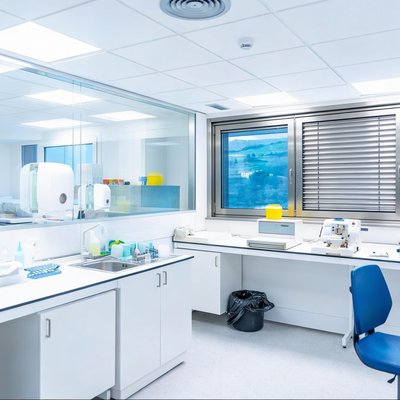 Rideau inox pour laboratoire
