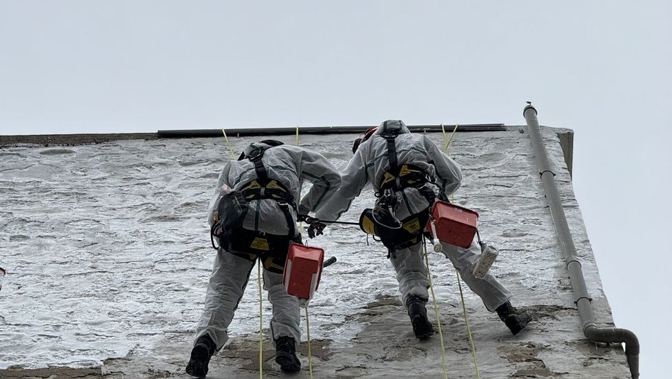Pendant l'intervention
