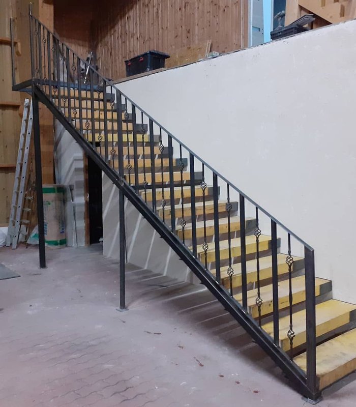Fabrication d'un escalier en fer forgé