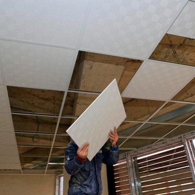 Pose de faux plafond