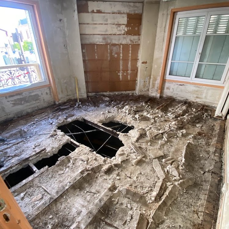 Travaux de démolition