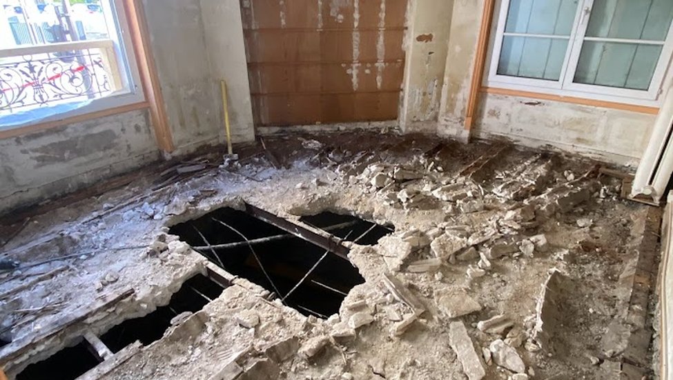 Pendant l'intervention