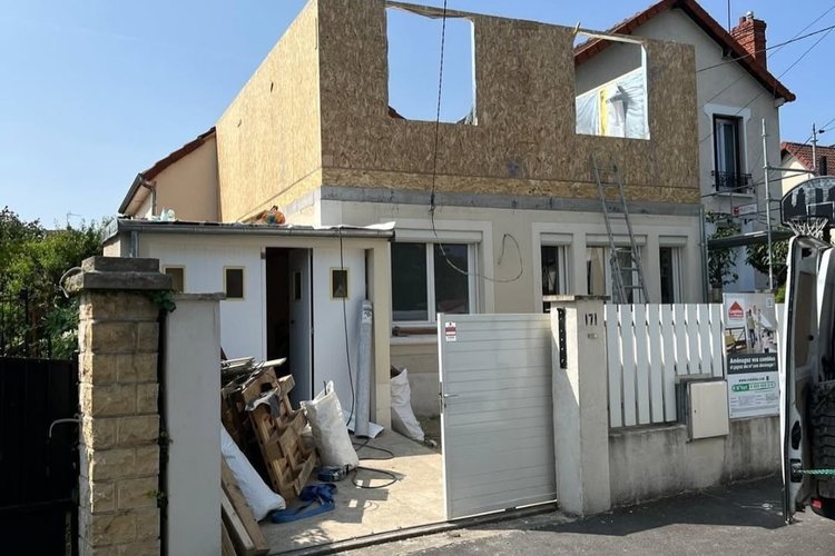 Surélévation de maison