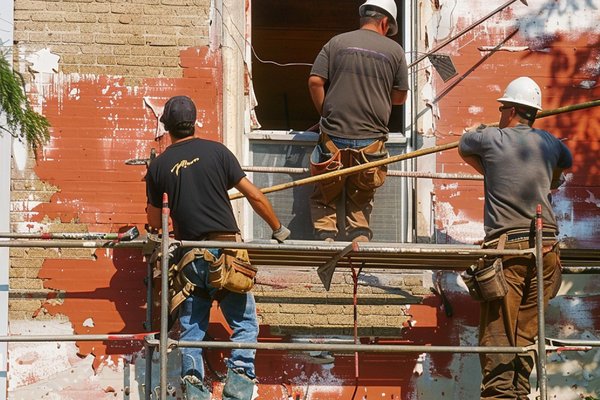 Décapage façade à Montreuil :