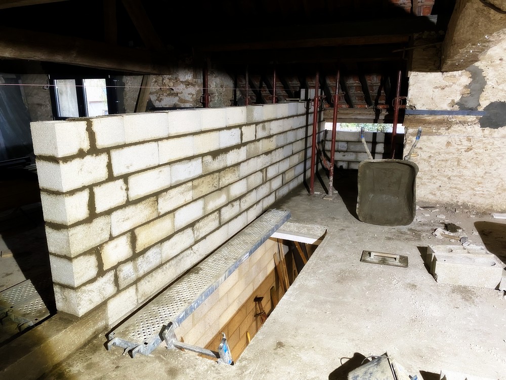 Construction de mur