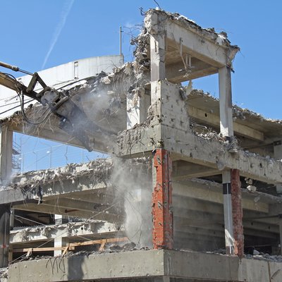 Travaux de démolition
