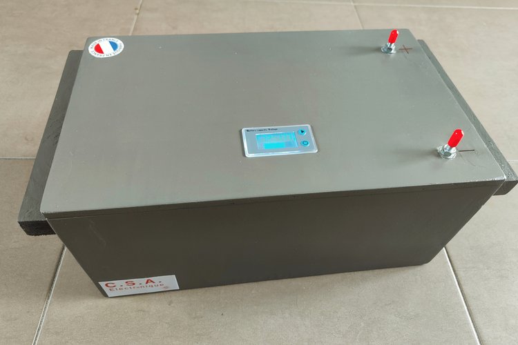 Aperçu réel de la batterie lithium après intervention