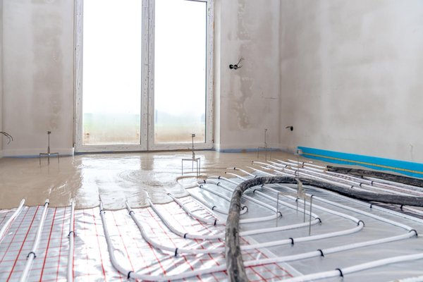 Chape liquide pour plancher chauffant