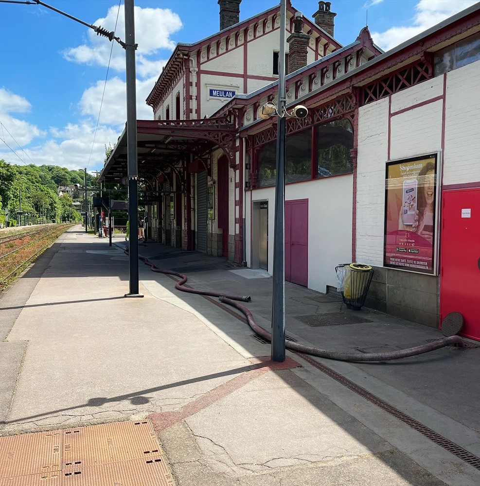Pompage et entretien du réseau d’une gare 1