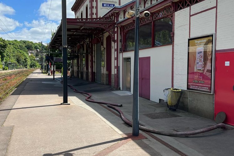 Pompage et entretien du réseau d’une gare