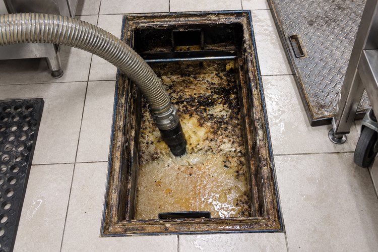 Pompage de bac à graisses