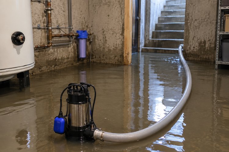 Pompage de cave & locaux inondés