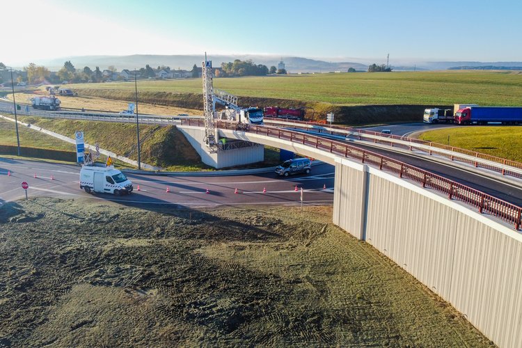 Création d’une voie de Schunt à Champfleury