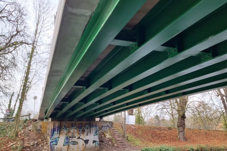 Démolition - reconstruction du pont du Bras Mort à Metz