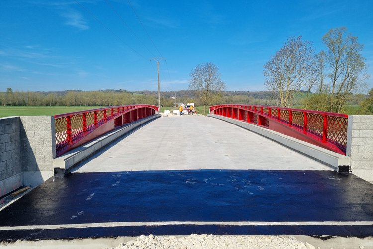 Démolition - reconstruction des ponts de Mecrin–Sampigny