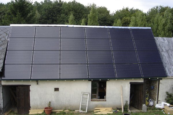 Installation de panneaux solaires