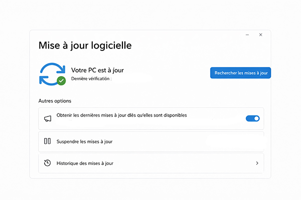 Mises à jour logicielles effectuées