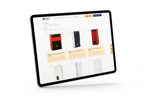 <b>Catalogue de produit</b> en ligne