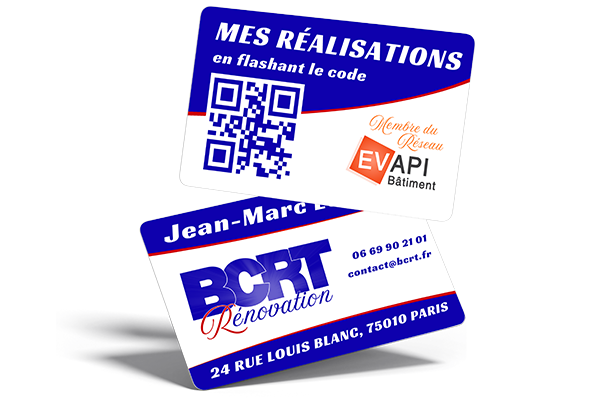 Des <b>cartes de visite</b> sur mesure