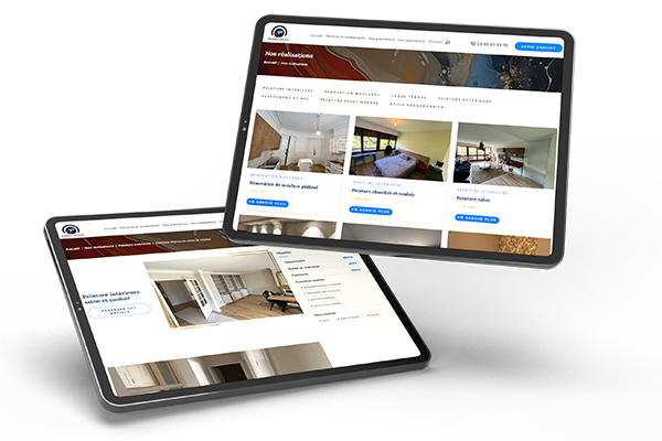 Un <b>portfolio visuel</b> pour les réalisations