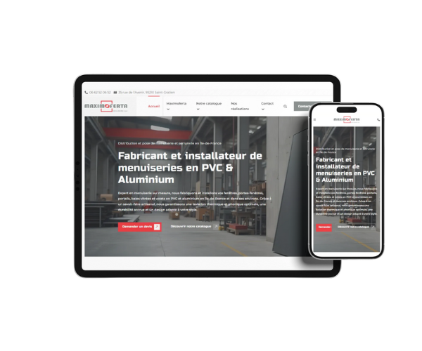 Un <b>site web</b> professionnel