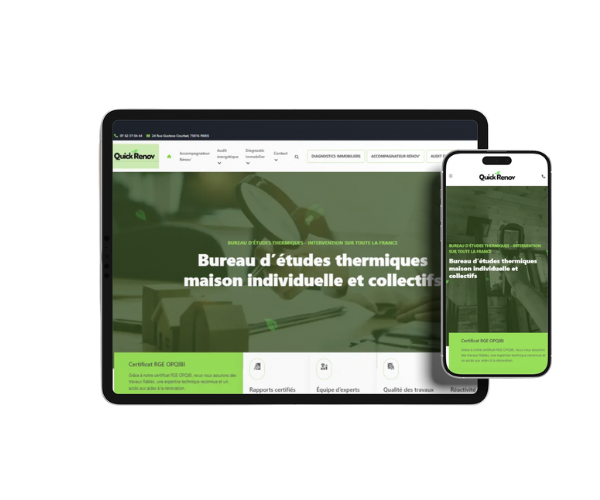 Un <b>site web</b> professionnel