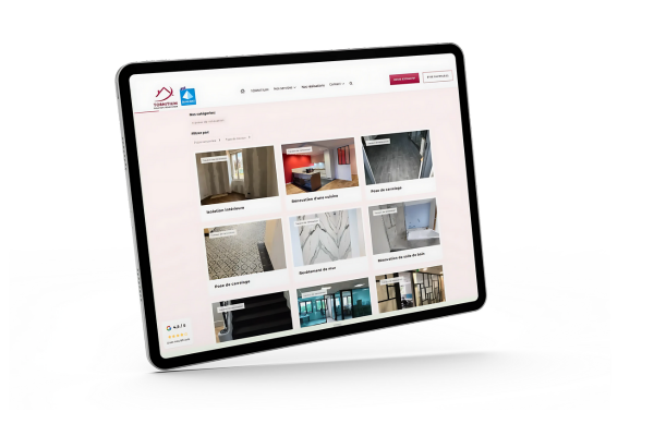 Un <b>portfolio visuel</b> pour les réalisations