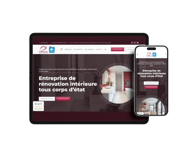 Un <b>site web</b> responsive