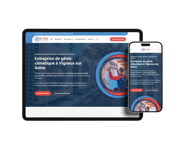 Un <b>site web</b> professionnel