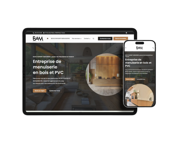 Un <b>site web</b> professionnel