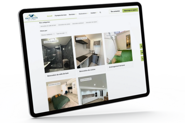 <b>Portfolio</b> pour les réalisations