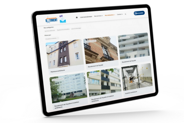 <b>Portfolio</b> pour les réalisations