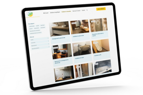 <b>Portfolio</b> pour les réalisations