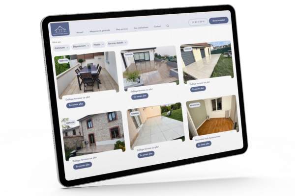 <b>Portfolio</b> pour les réalisations