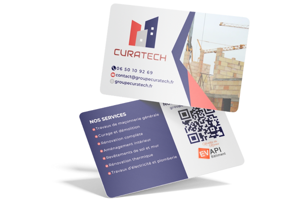 <b>Carte de visite</b> avec QR code intégré
