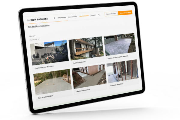 <b>Portfolio</b> pour les réalisations