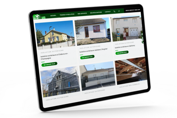 <b>Portfolio</b> pour les réalisations