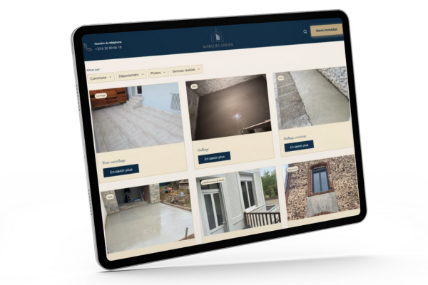 <b>Portfolio</b> pour les réalisations