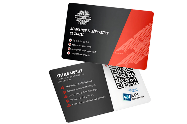 <b>Carte de visite</b> avec QR code intégré