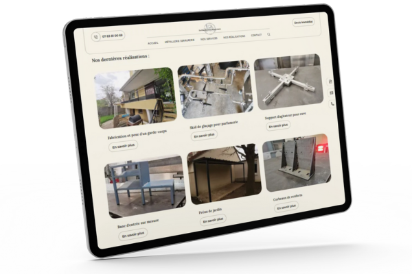 <b>Portfolio</b> visuel pour les réalisations