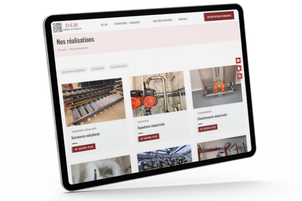 <b>Portfolio visuel</b> pour les réalisations