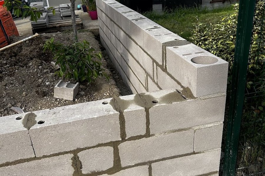 Fondations de murs à Corbeil Essonnes