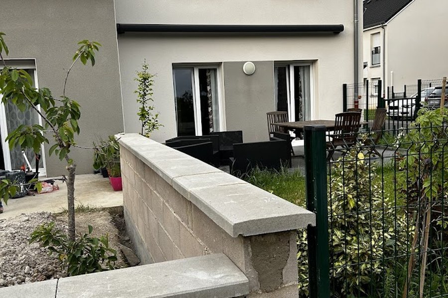 Projet Nancy : construction mur de clôture
