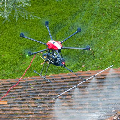 Nettoyage par drone