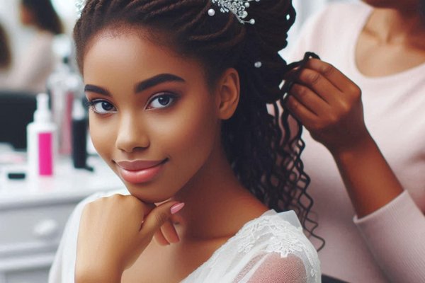Coiffure pour mariage à Saint-Denis