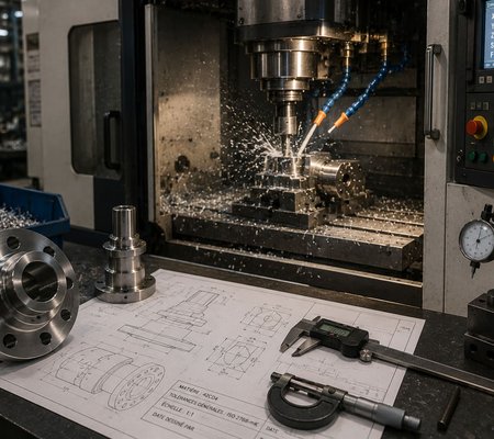 Fabrication de pièces mécaniques sur plan à Bourges