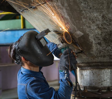 Soudure de centrale à béton à Brétigny-sur-Orge
