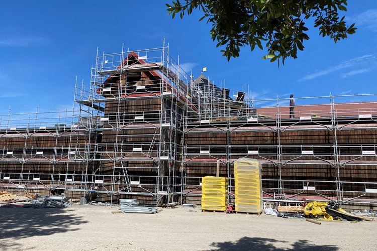 Location et pose 'échafaudage de façade