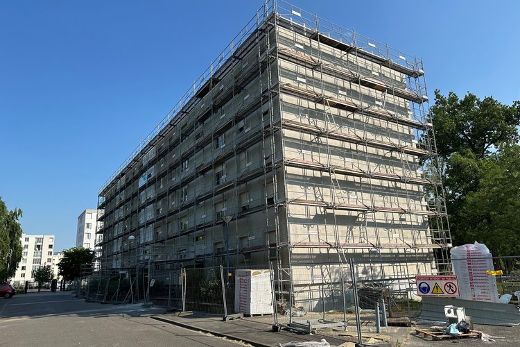 Location et pose d'échafaudage de façade