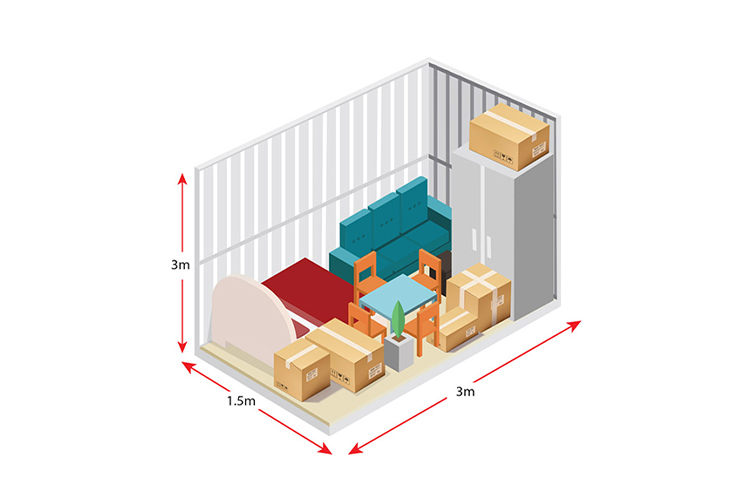 Les dimensions de votre garde-meuble